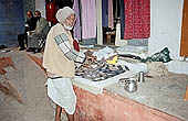 Varanasi - the old city is a cramped labyrinth crowded by pilgrims and street sellers 